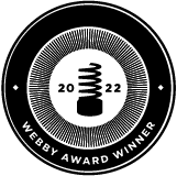 Webby Award badge for PBS Short Film Festival