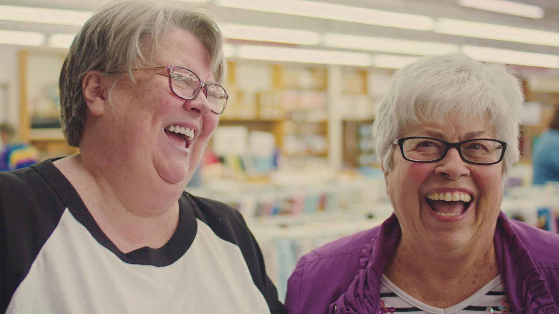 Quilting friends, Vicki and Janet.