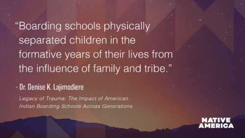 How did boarding schools impact generations