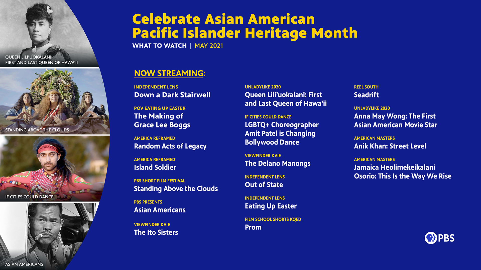 AAPI Heritage2021 16x9 Newsletter What to Watch Streaming May 3 Only