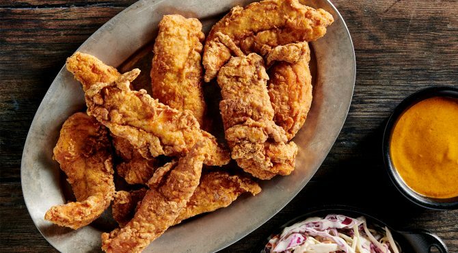 Chicken Tenders with Slaw