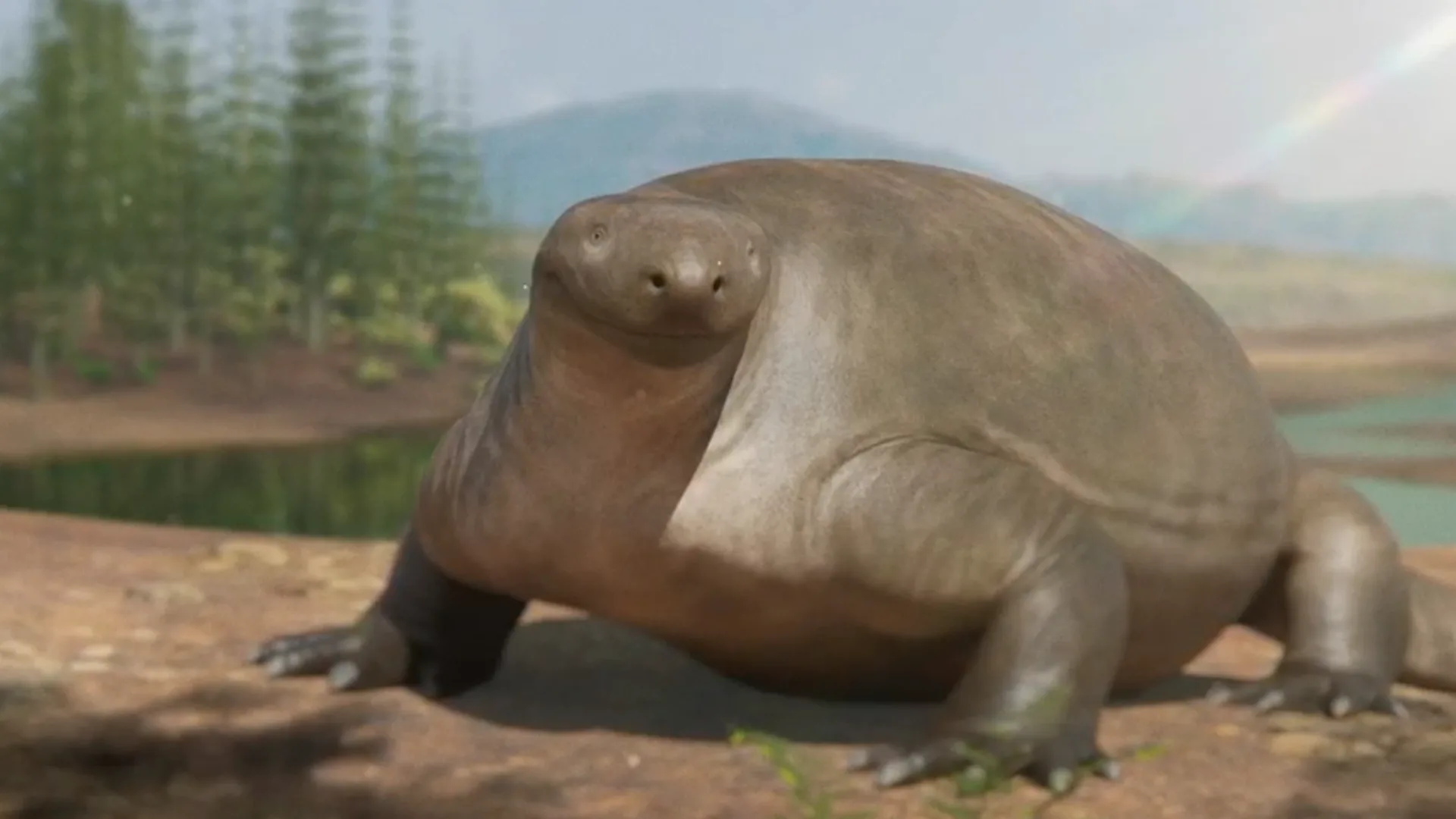 Illustration of Cotylorhynchus, an herbivore species that lived during the Permian Period