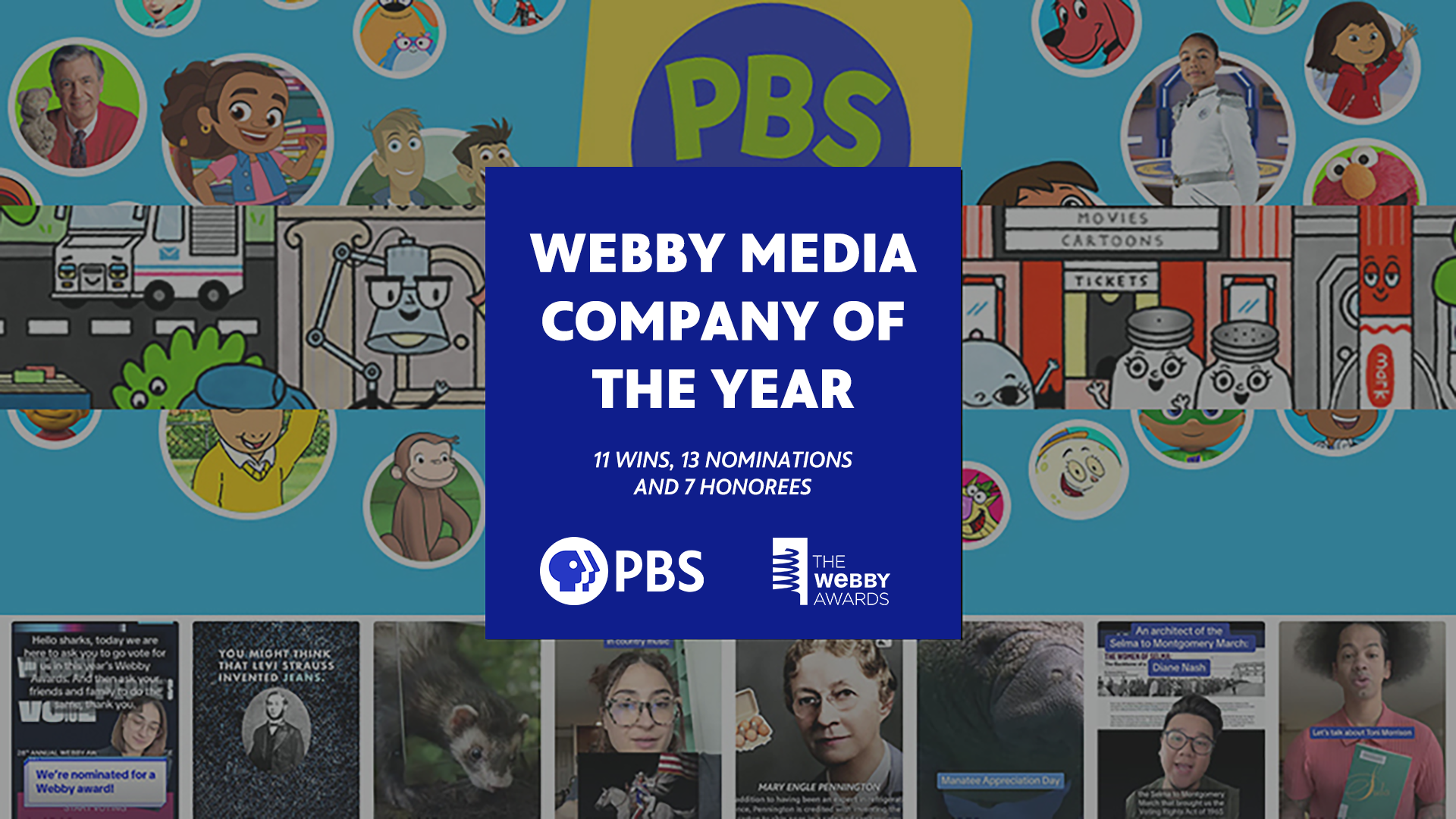 PBS Wins Media Company of the Year, People's Voice Awards at 28th Annual Webby Awards