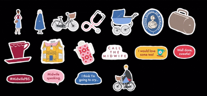 Call the Midwife Stickers are Here!