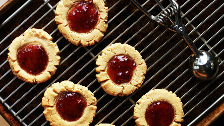 Peanut butter and jelly cookie